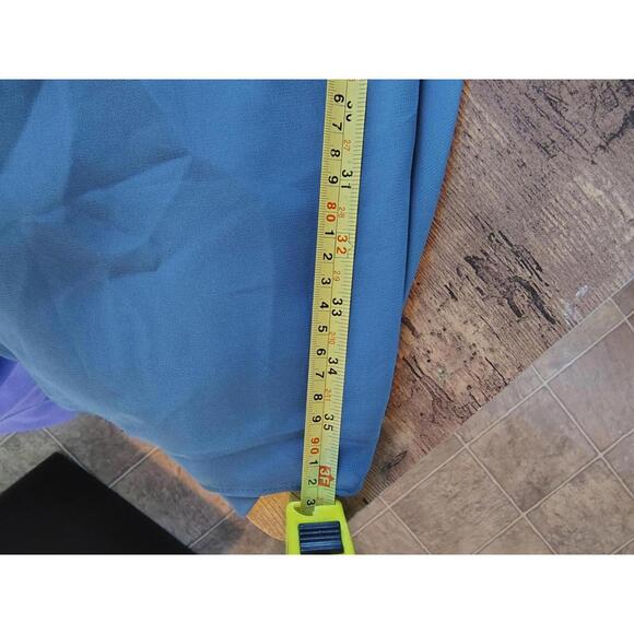 Azazie Blue jumper romper wedding Criss-Cross nwt size S David's Bridal Maid - Picture 5 of 9